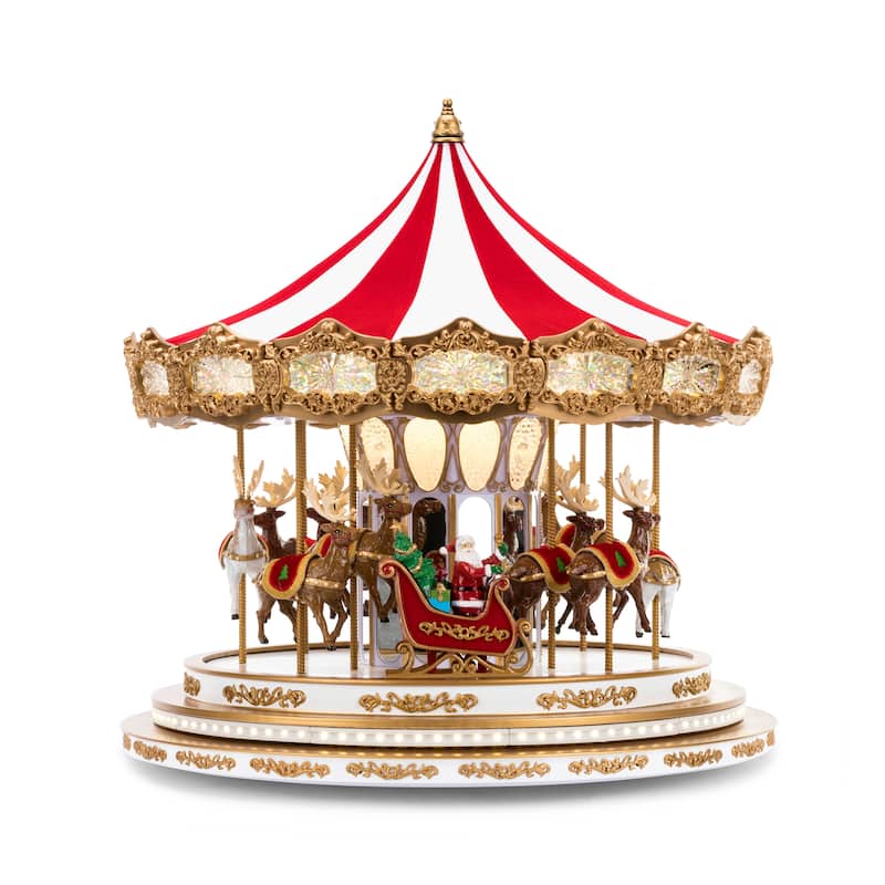 17" Regal Christmas Carousel