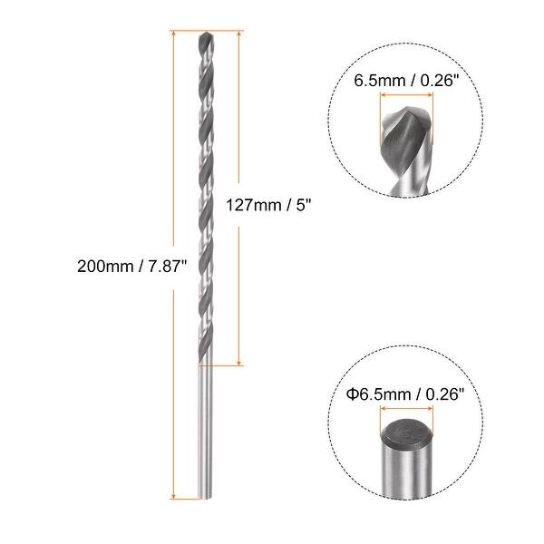 CoCud 6542 HSS Twist Drill Bits - 2.9mm X 60mm, 2-Pack For Metal, Wood, Plastic