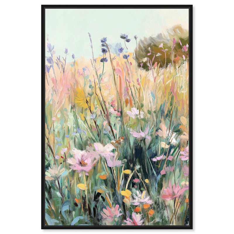 Floral Impressionism II Canvas by Art Remedy - Black - 36" x 54"