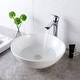 White Ceramic Oval Vessel Bathroom Sink - Bed Bath & Beyond - 31636730
