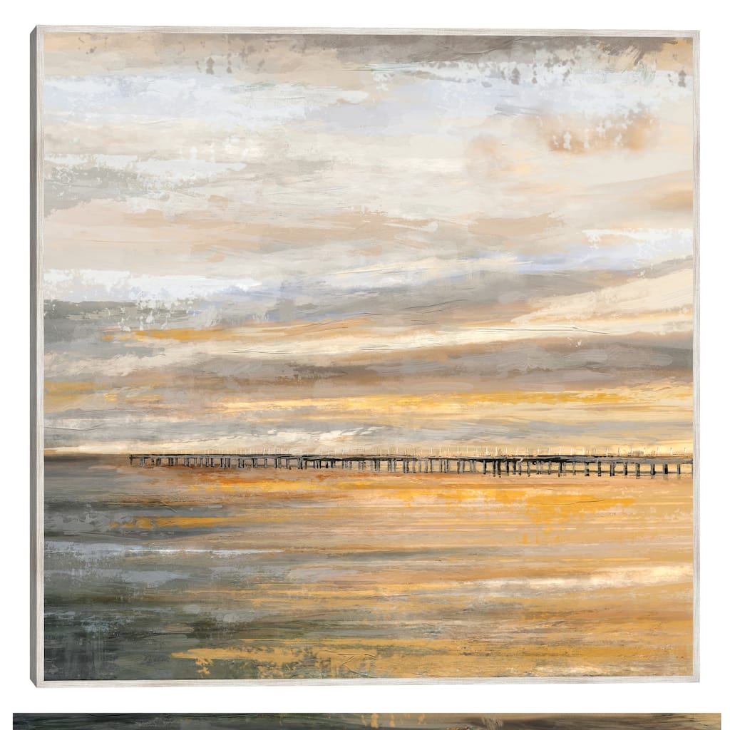 Evening Pier By Studio Arts Canvas Art Print