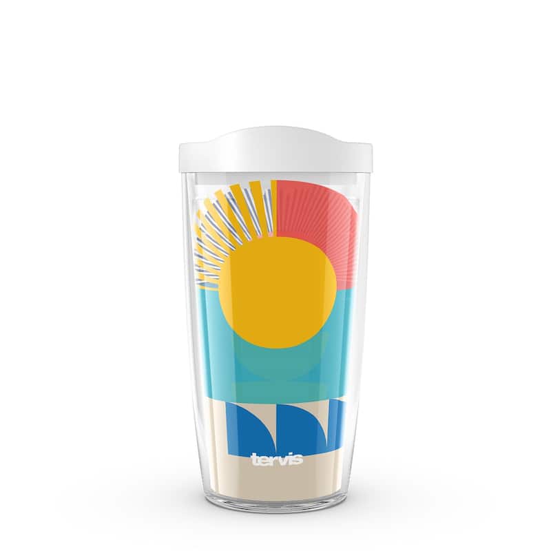 Tervis Beach Bright Made in USA Double Walled Insulated Travel Tumbler, Classic - 16oz