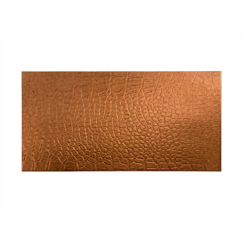 FASÄDE Cayman 4-foot x 8-foot PVC Wall Panel in Antique Bronze - Gold - 4 x 8