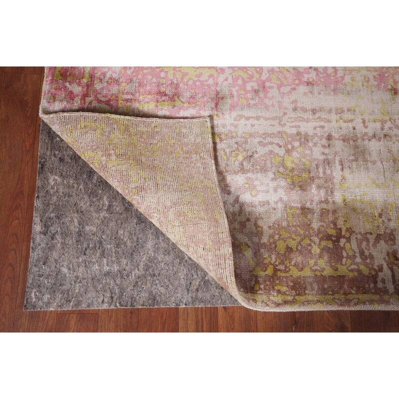 Colorful Abstract Modern Area Rug Handmade Wool Carpet - 5'2"x 7'7"