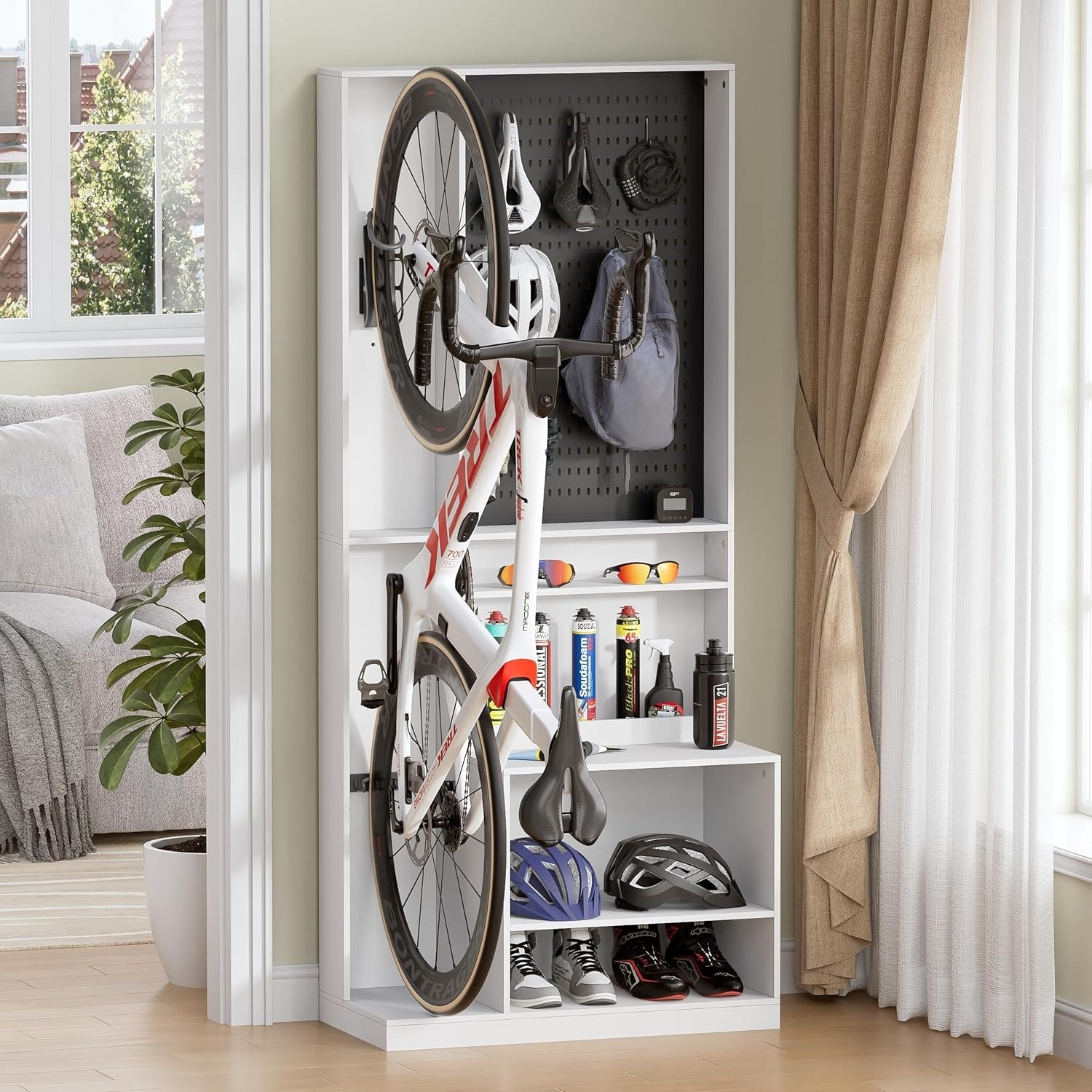 Living room bike storage 2025
