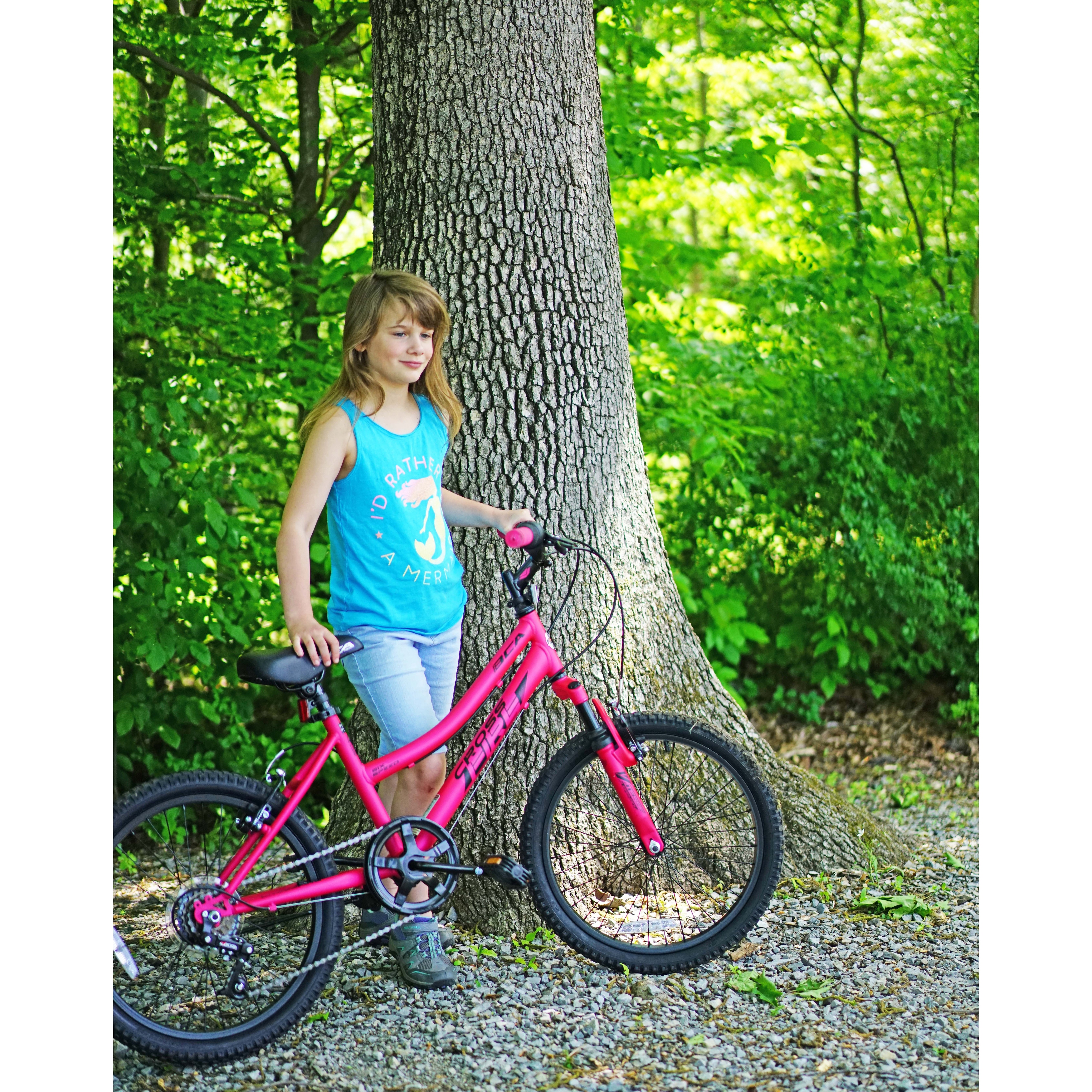 BCA 20 Crossfire 6 Speed Girl s Mountain Bike Pink Black Bed Bath Beyond 36951828