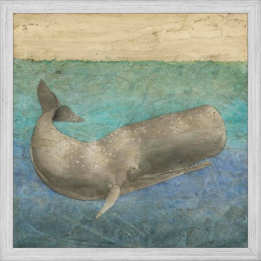 Shop Easy Art Prints Megan Meagher S Diving Whale Ii Premium