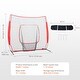 preview thumbnail 21 of 19, 7x7 ft Baseball Softball Practice Net with Carry Bag and Strike Zone