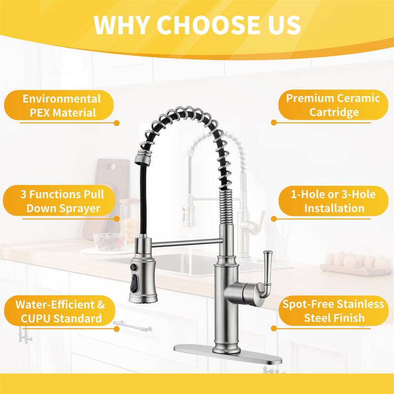 Modern Touchless Infrared Sensor Kitchen Faucet