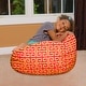 preview thumbnail 6 of 10, Egyptian Mod Red and Yellow Bean Bag Chair