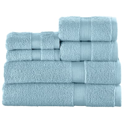 Zero Twist Bath Towel Set - Set of 6 - 11.500 x 9.000 x 4.000