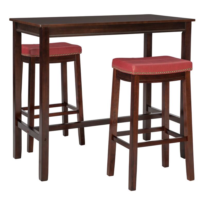 Linon Bridgeport 3-Piece Bar Dining Set