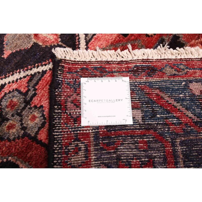 ECARPETGALLERY Hand-knotted Anatolian Vintage Black, Light Red Wool Rug - 3'5 x 10'6