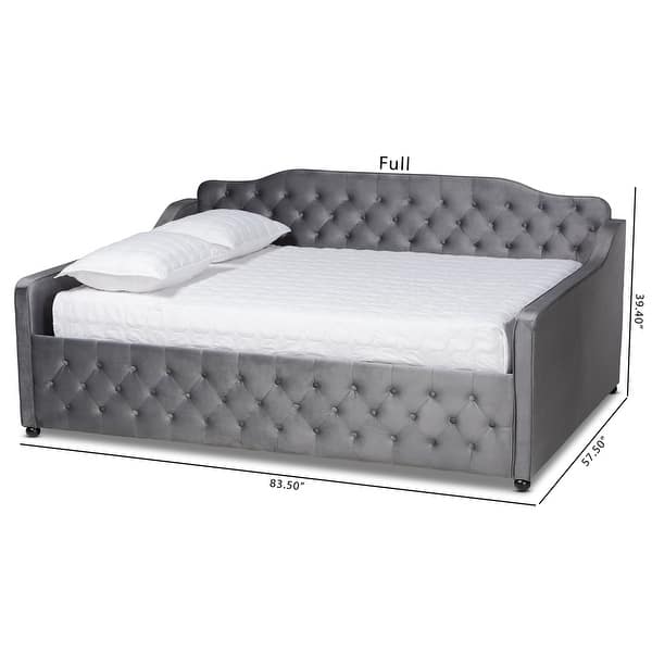 dimension image slide 1 of 4, Silver Orchid Raag Transitional Contemporary Daybed
