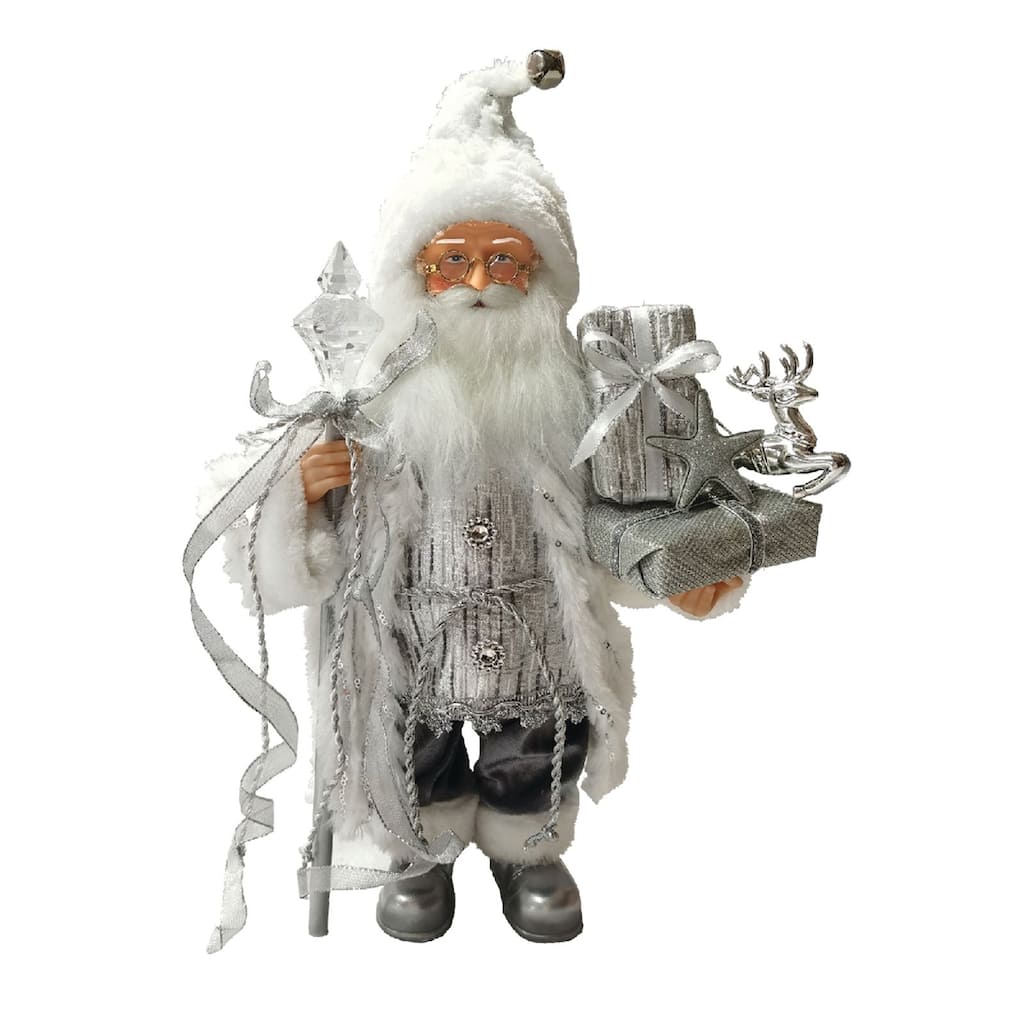 17"Gift Bearer Santa Claus Standing Christmas Figurine