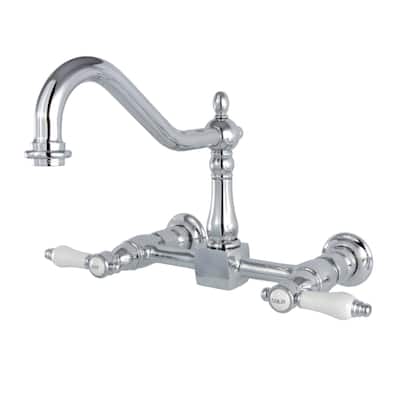 Kingston Brass Bel-Air Wall Mount Bridge Kitchen Faucet