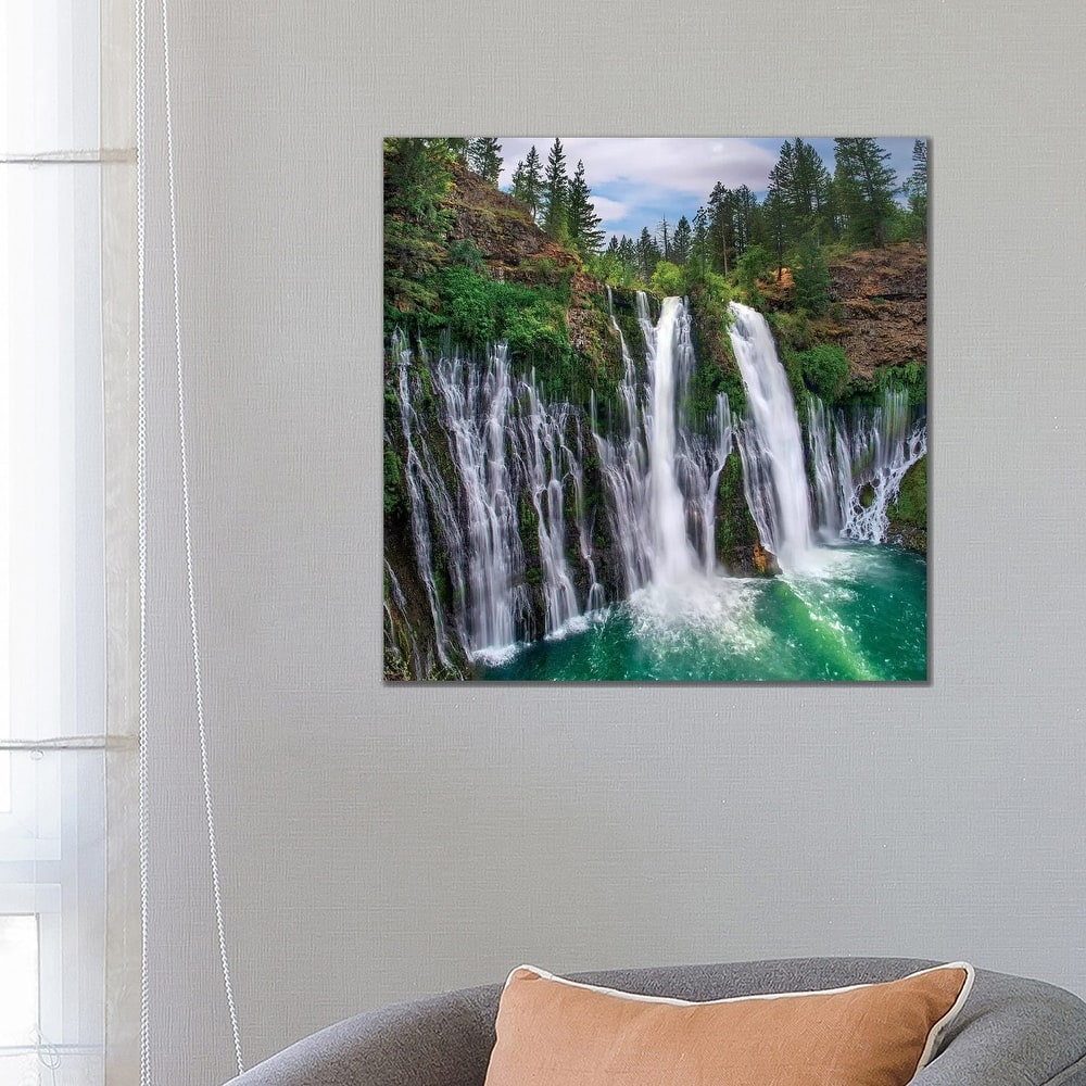 iCanvas "Waterfall, Mcarthur-Burney Falls Memorial State Park, California" by Tim Fitzharris Canvas Print