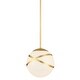 preview thumbnail 1 of 5, Minka Lavery 5431 Batignolles 10" Wide Mini Pendant with White Glass