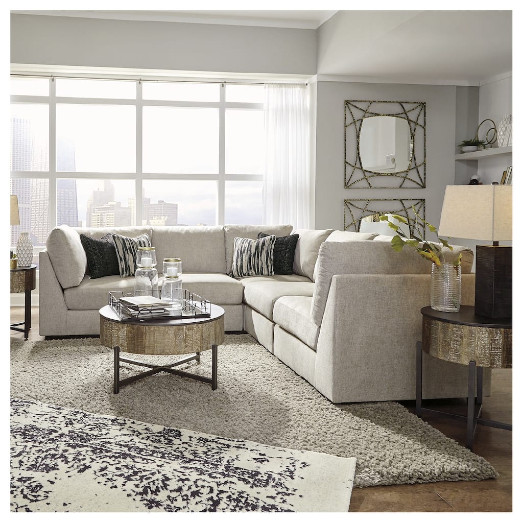 Signature Design by Ashley Kellway Bisque 5-Piece Sectional - 153" W x 39" D x 39" H