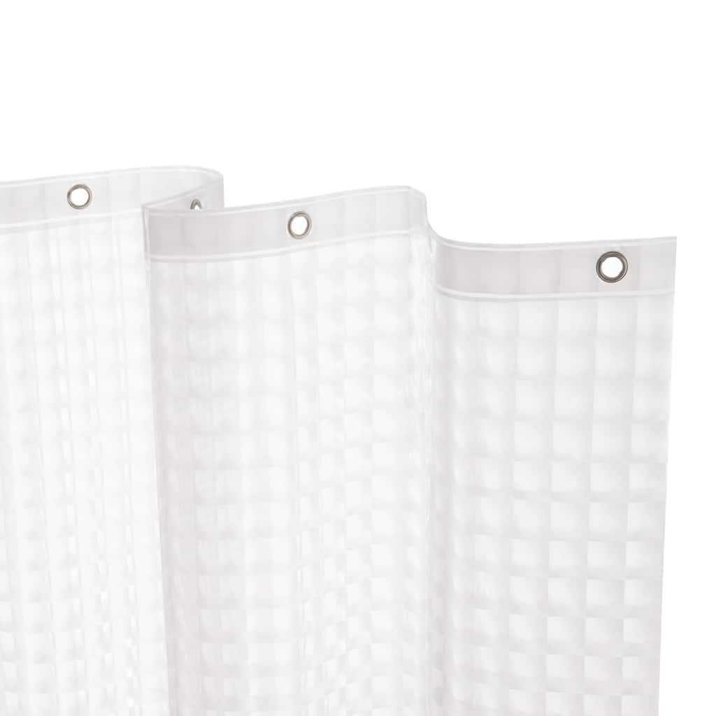 Kenney Medium Weight Embossed PEVA Shower Curtain Liner, 70" W x 72" H
