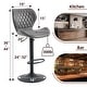 preview thumbnail 24 of 27, HOMYKA Swivel Adjustable Height Stool Set of 4