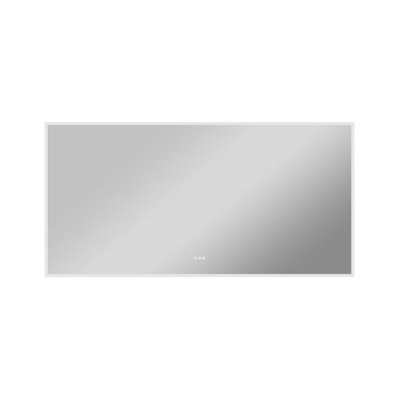Modern Wall Mounted LED Bathroom Frontlit/Backlit Mirror With PMMA Diffuser