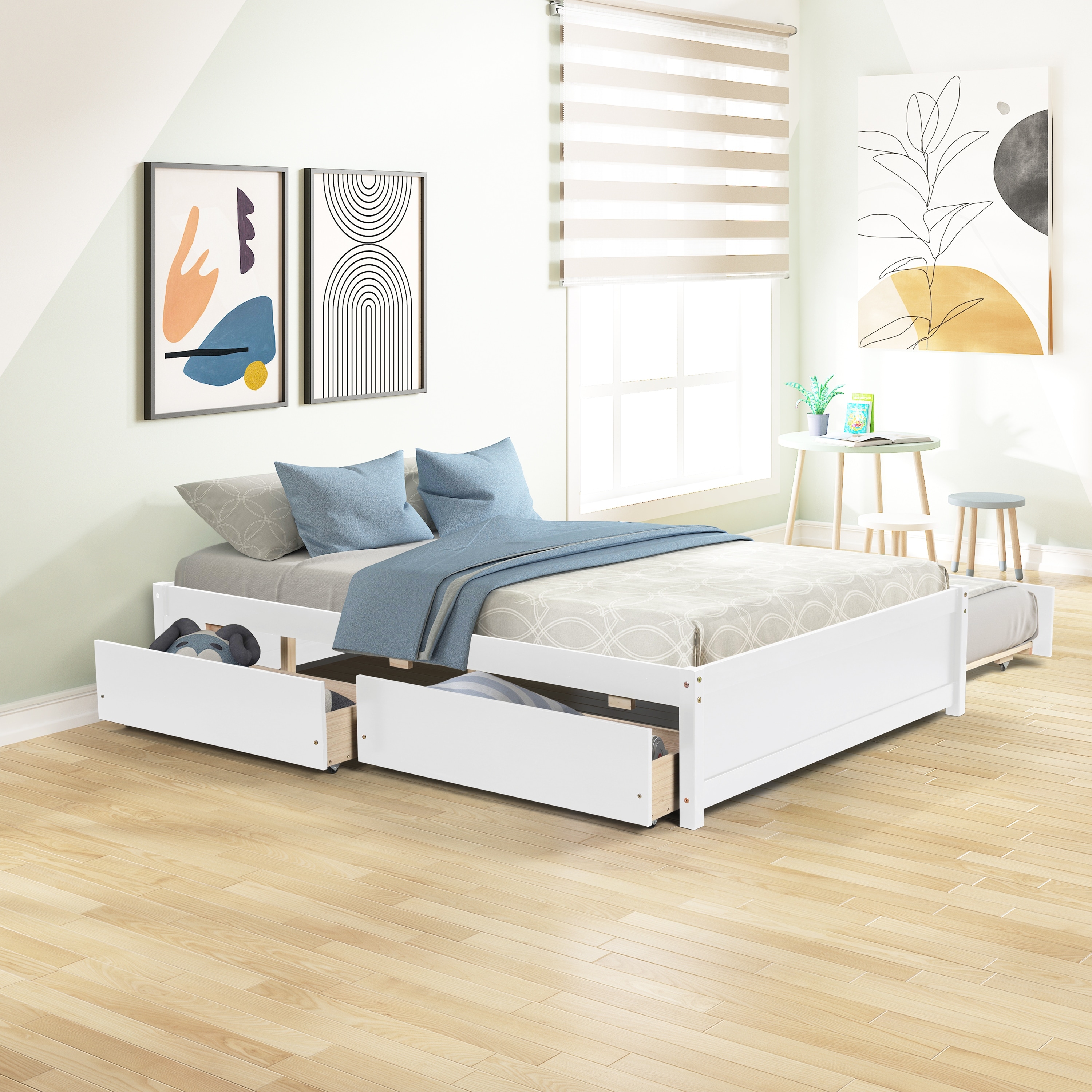 King bed box online spring two twins