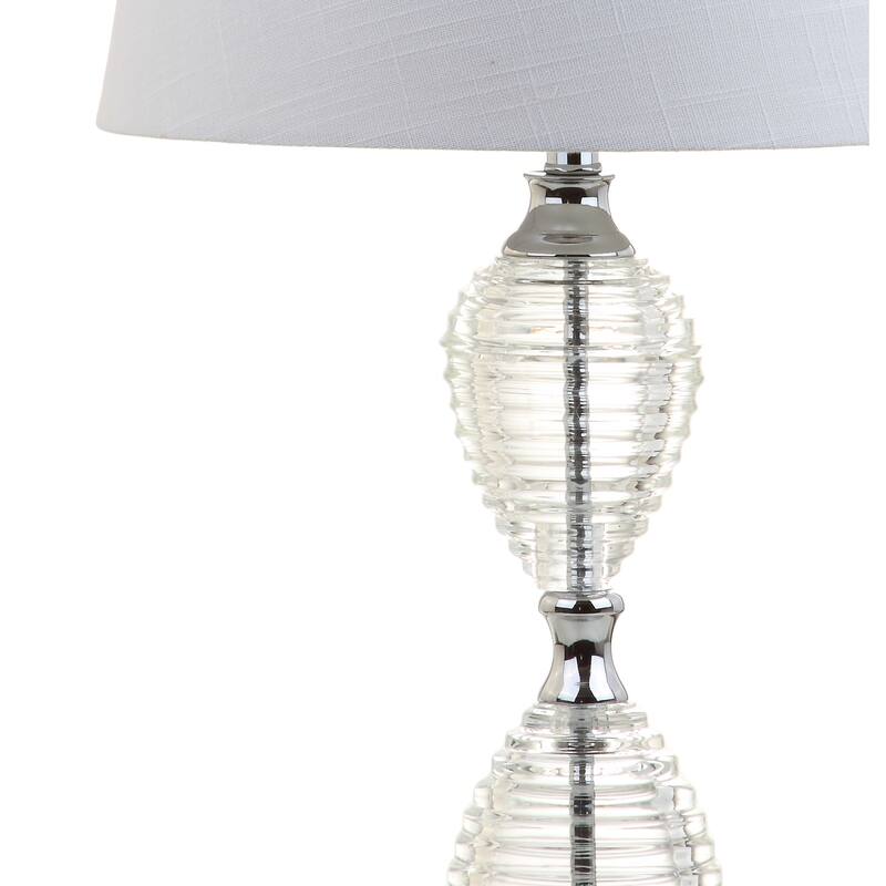 Bella 24" Crystal LED Table Lamp, Clear (Set of 2) by JONATHAN Y