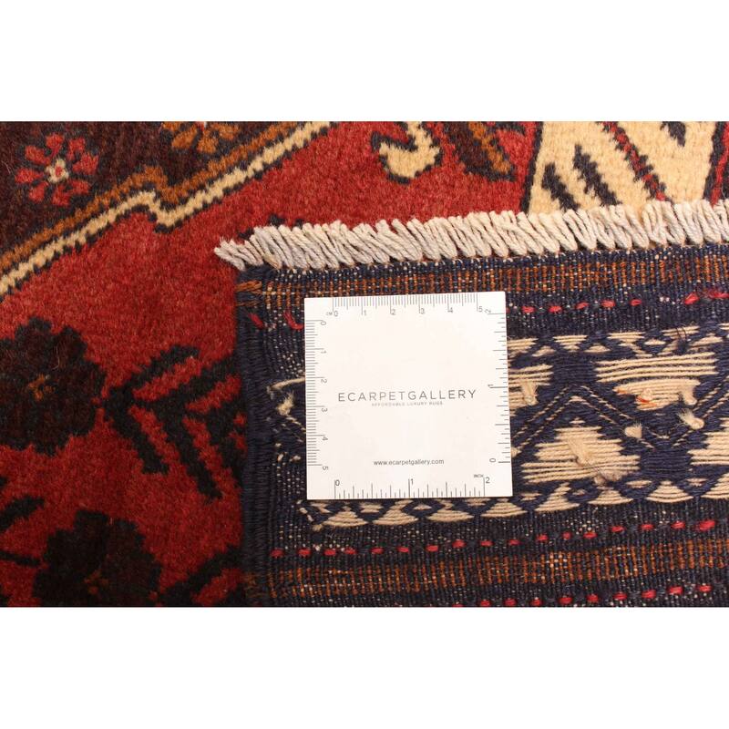 ECARPETGALLERY Hand-knotted Teimani Red Wool Rug - 2'8 x 4'2