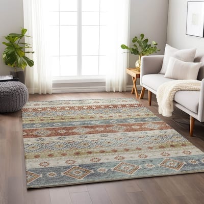 Premium Washable Super Soft Tribal Boho Mayfield Rug