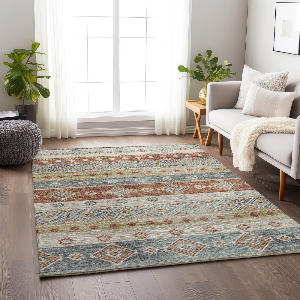 Premium Washable Super Soft Tribal Boho Mayfield Rug