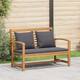 Option Natural and dark grey-Bench + table