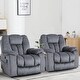 preview thumbnail 9 of 22, Oversized Power Assist Lift Recliner Chair With Massage and Heating with 2 Concealed Cup Holders for Elderly