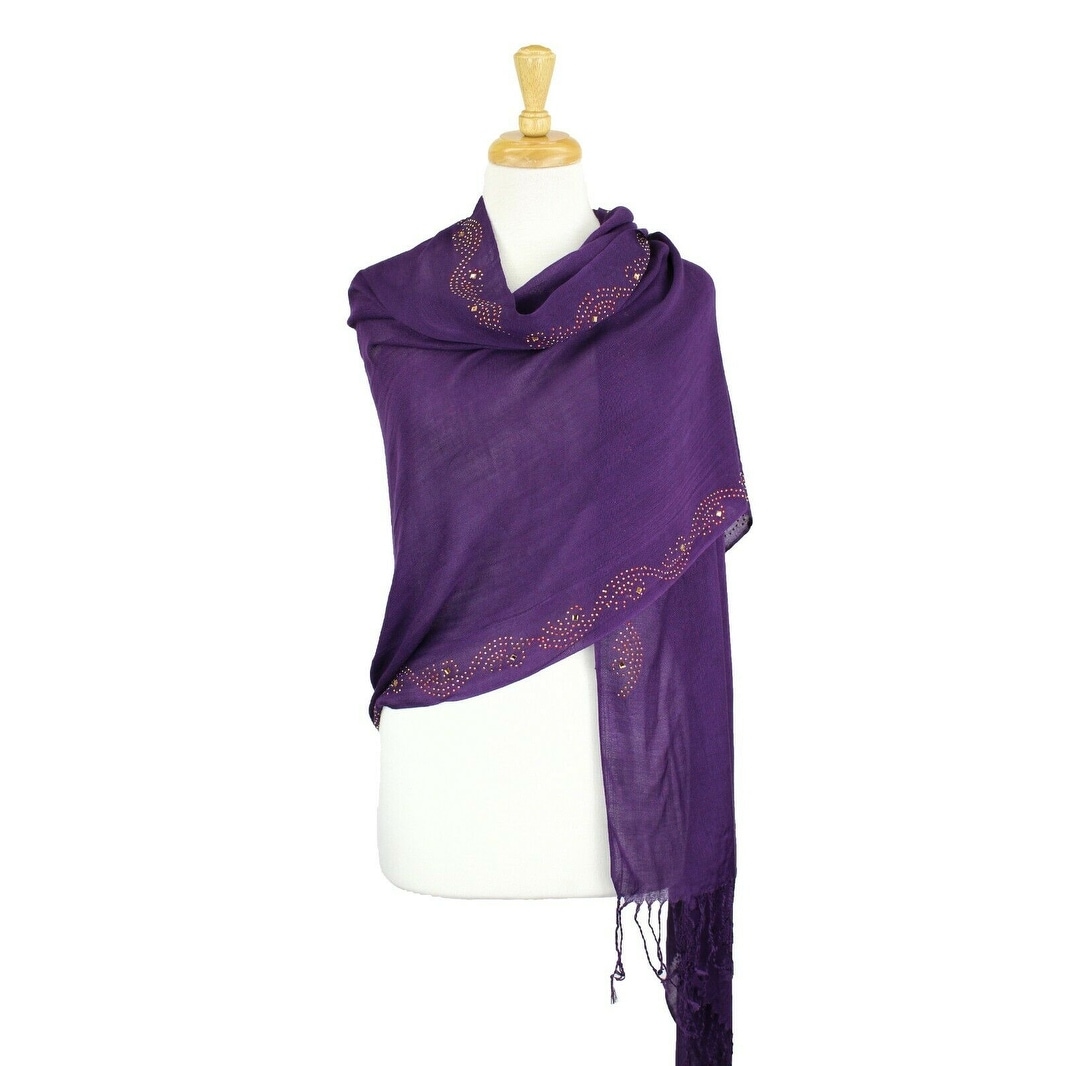purple shawls for dresses