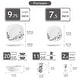 preview thumbnail 52 of 65, VEWEET 20-Piece White Porcelain Dinnerware Set (Service for 4)