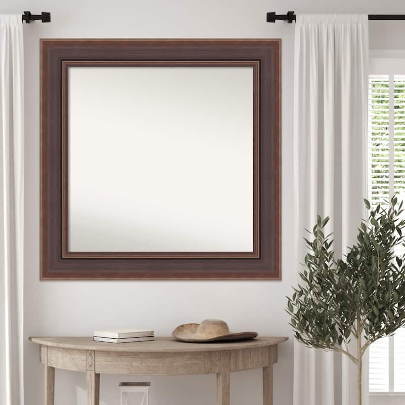 Moab Brown Bronze Non-Beveled Framed Wall Mirror - Moab Brown Bronze