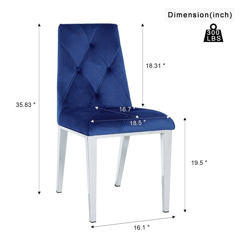 Set of 2 Modern Simple Dining Chair