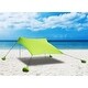 preview thumbnail 15 of 17, ALPHA CAMP Beach Sunshade 7.6 x 7.2 FT Portable Canopy Tent Sun Shelter Shade with Sandbag Anchors Green
