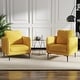 preview thumbnail 9 of 53, Nora Modern Velvet Accent Chair for Bedroom with Metal Legs