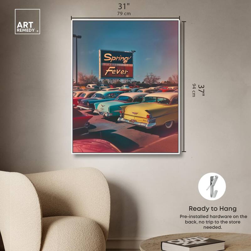 Spring Drive By Canvas by Art Remedy