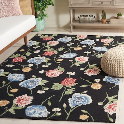 SAFAVIEH Handmade Chelsea Bloomery French Country Floral Wool Rug