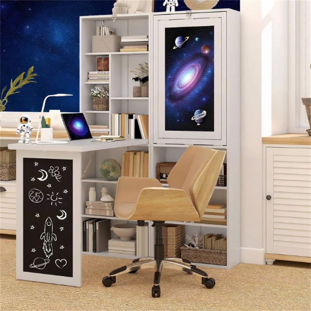 Fold-out Convertible Wall Mount Computer Office Desk