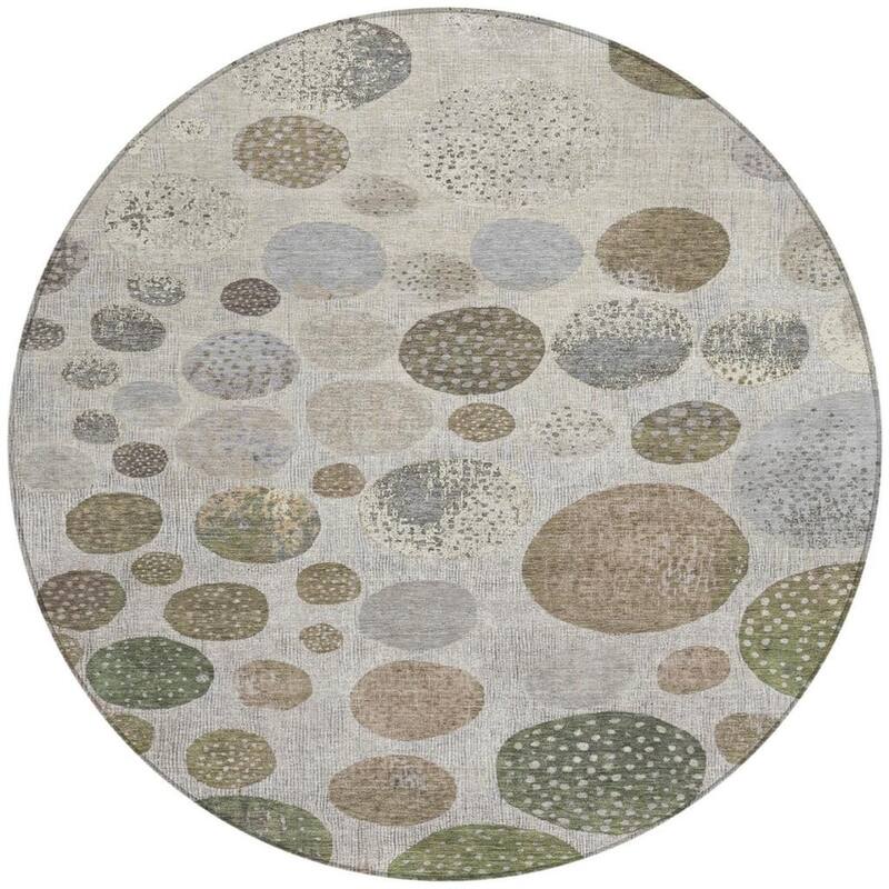 HomeRoots Geometric Transitional Rectangle Outdoor Rug