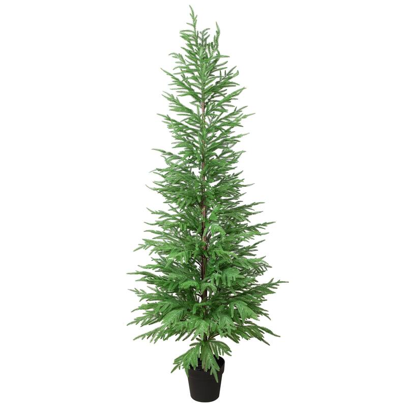 Medium Norfolk Pine Artificial Potted Christmas Tree