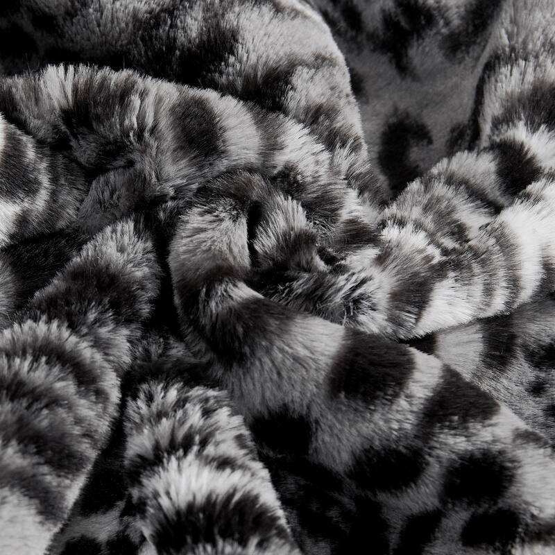 Decorative Printed fauxfur Throw Pillow Covers Set of 2, NO INSERT