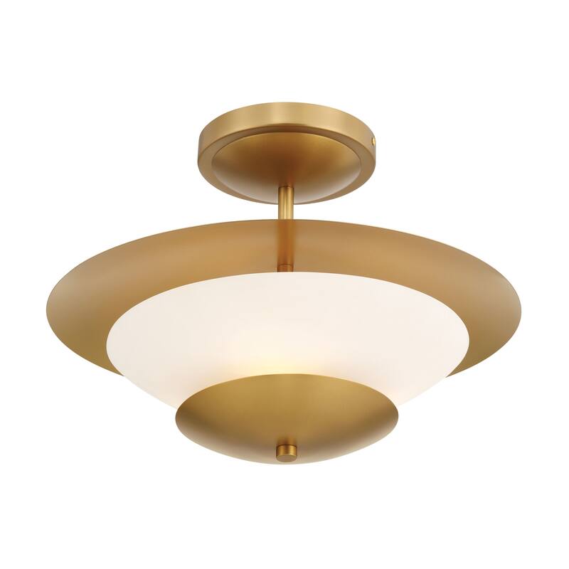 Minka Lavery 3943 Solara 3 Light 19" Wide Semi-Flush Ceiling Fixture