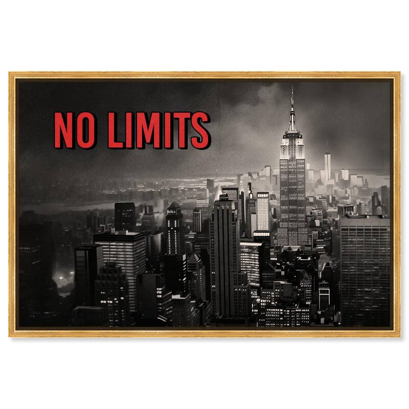 No Limits City Canvas by Art Remedy - Gold - 24" x 16"