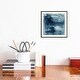 preview thumbnail 3 of 16, iCanvas "Indigo Square" by Lesia Binkin Framed