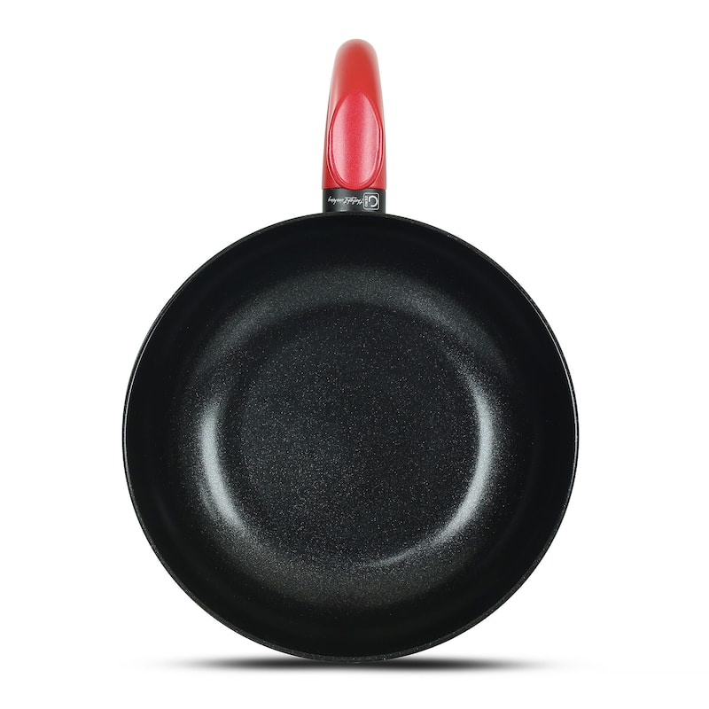 Flonal 11" Forged Aluminum Non-Stick Sloped Wok Pan