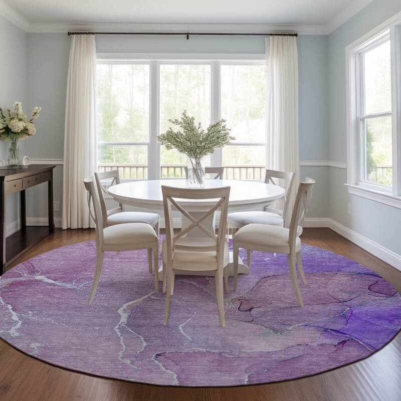 Almisi Artistic Abstract Weather Resistant Classic Meets Modern Outdoor Rug